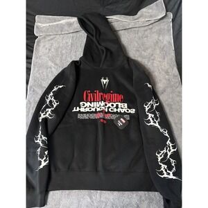 Civil Regime Marvel Spider-Man Blooming Through Chaos Hoodie Black Mens Lg NWT